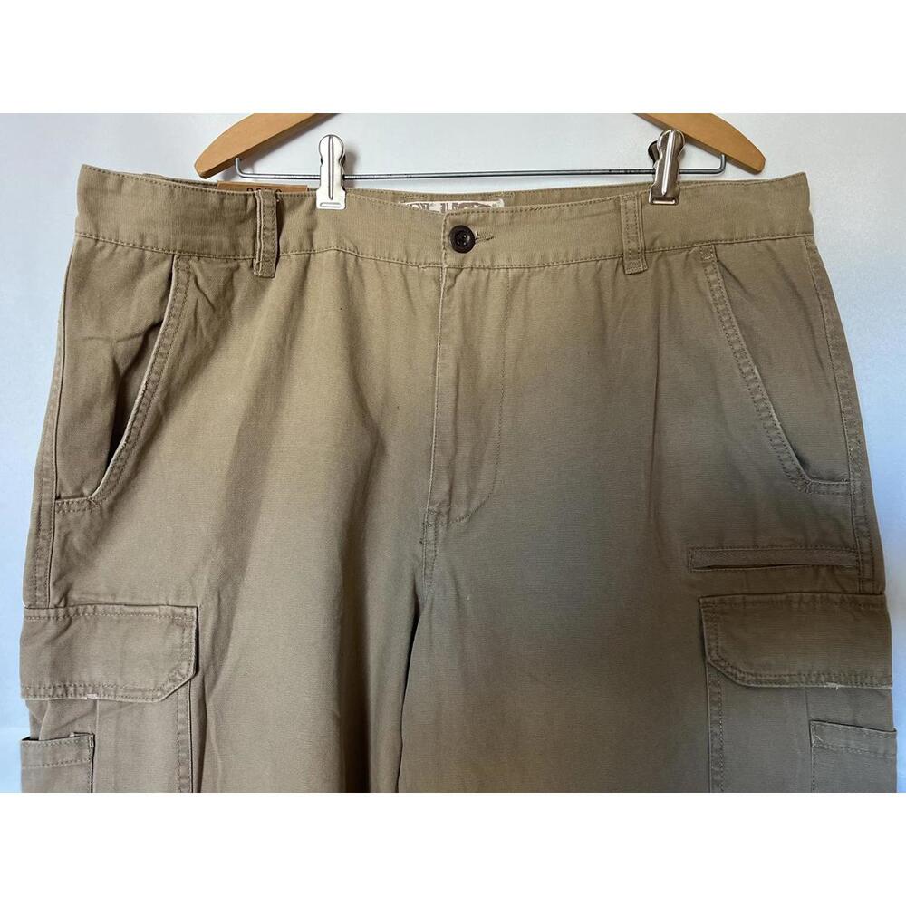 PLUGG Vintage Wash Cargo Pants 38x32 Tan Brown New With Tags - Picture 5 of 10